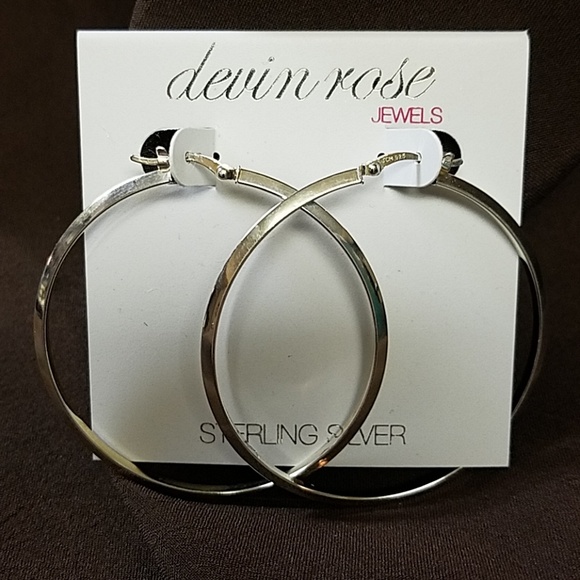 Devin Rose Jewelry Brand New Sterling Silver Hoop Earrings Poshmark